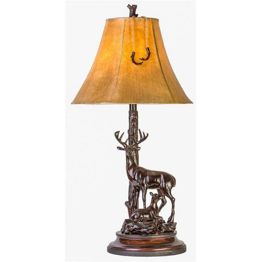 Grand Buck &amp; Doe Table Lamp - From Where - 