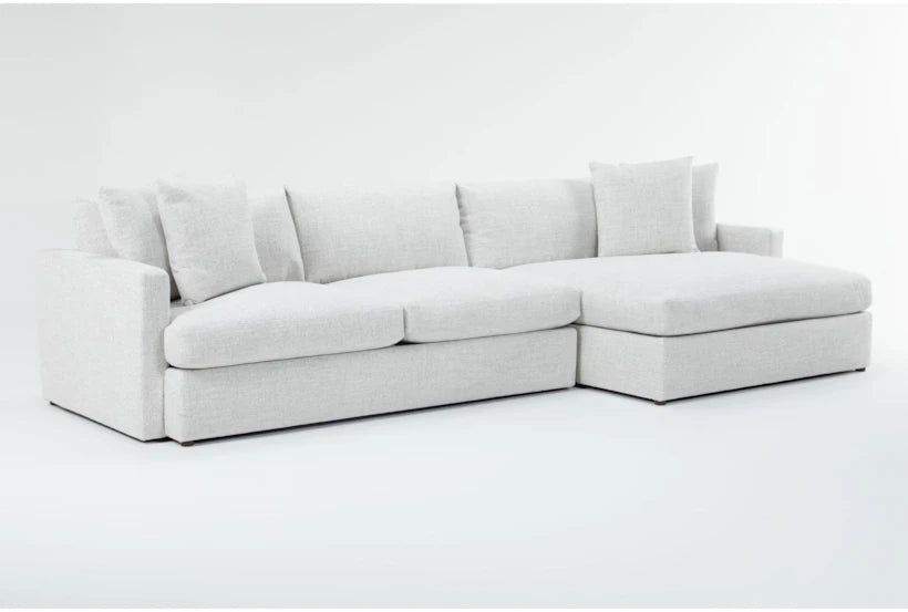 Grand Down IV Beige Fabric Sectional - From Where Finds -