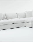 Grand Down IV Beige Fabric Sectional - From Where Finds -