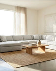 Grand Down IV Beige Fabric Sectional - From Where Finds -