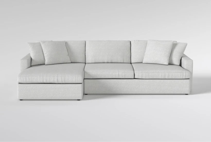 Grand Down IV Beige Fabric Sectional - From Where Finds -