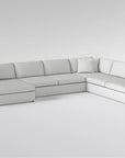 Grand Down IV Beige Fabric Sectional - From Where Finds -