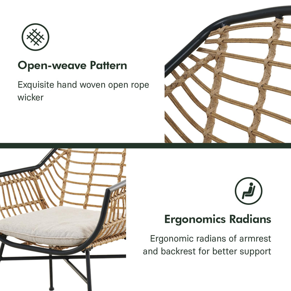 Grand patio 5 - Piece Wicker Patio Set - From Where - 