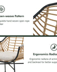 Grand patio 5 - Piece Wicker Patio Set - From Where - 