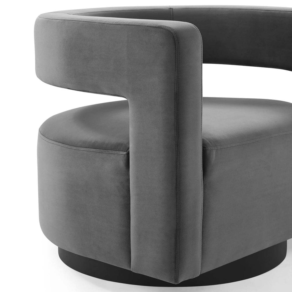 Gray Modway Spin armchairs - From Where - 
