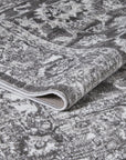 Gray Oriental Indoor Area Rug - From Where - 