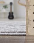 Gray Oriental Indoor Area Rug - From Where - 
