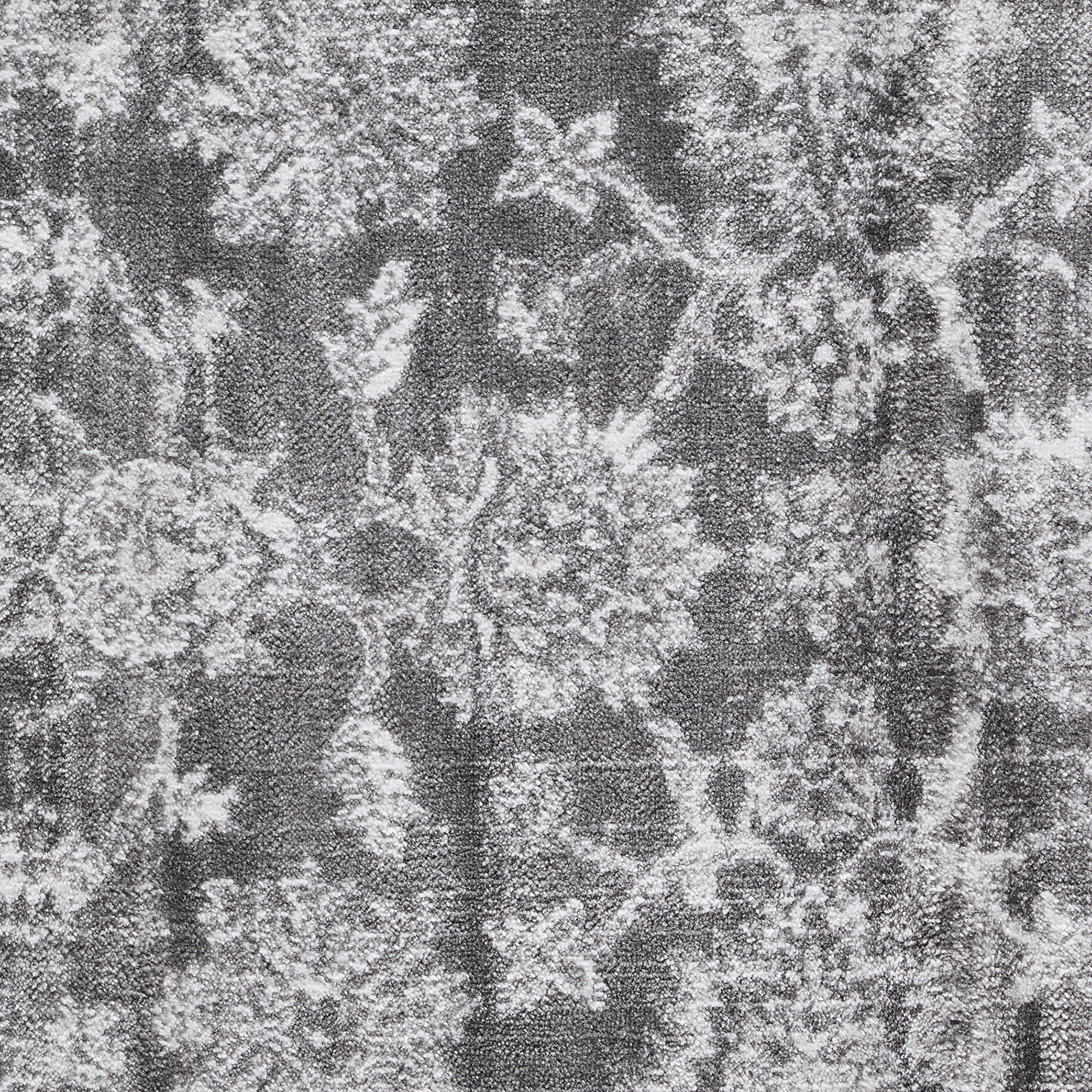Gray Oriental Indoor Area Rug - From Where - 