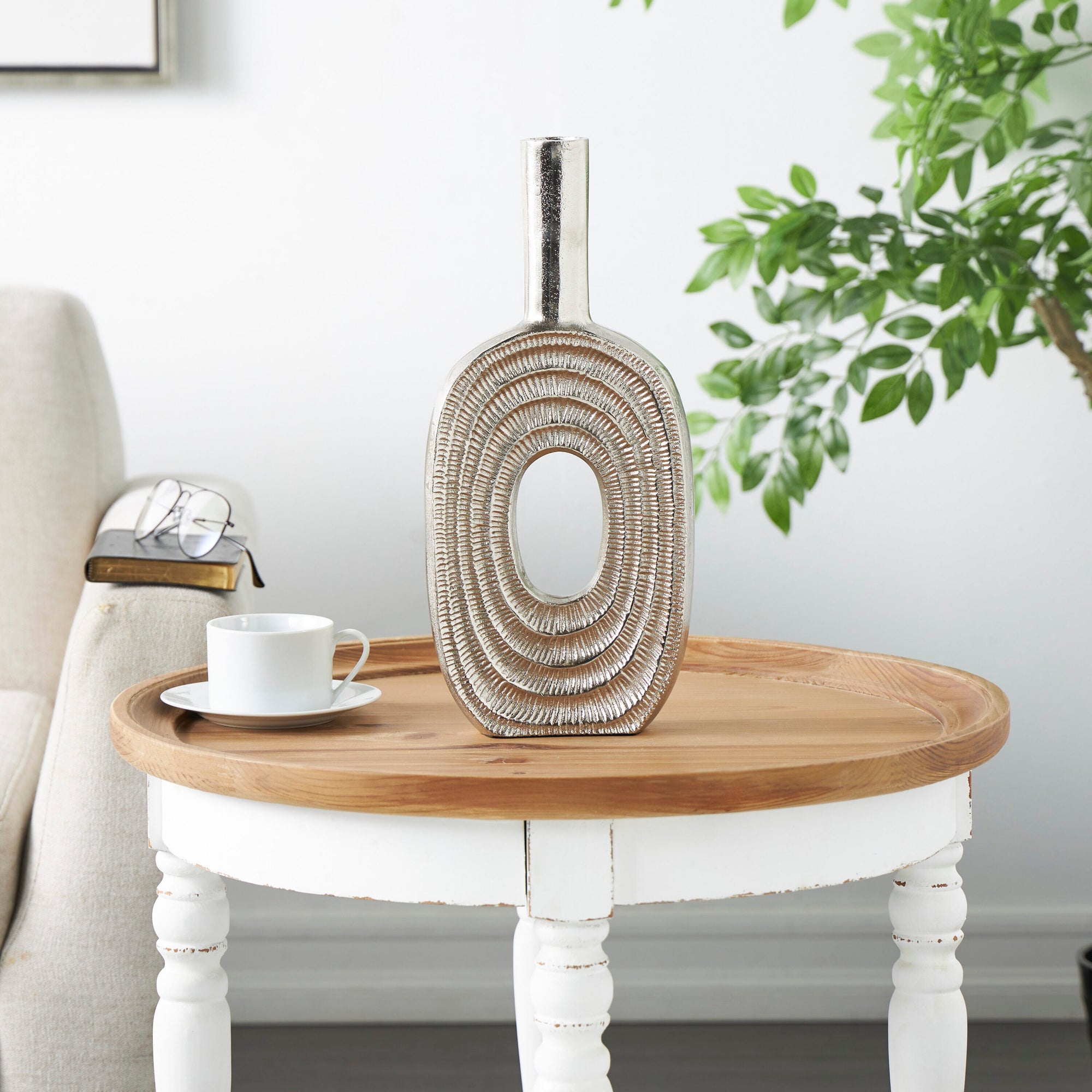 Grayson Lane Aluminum Modern Vase - From Where - 