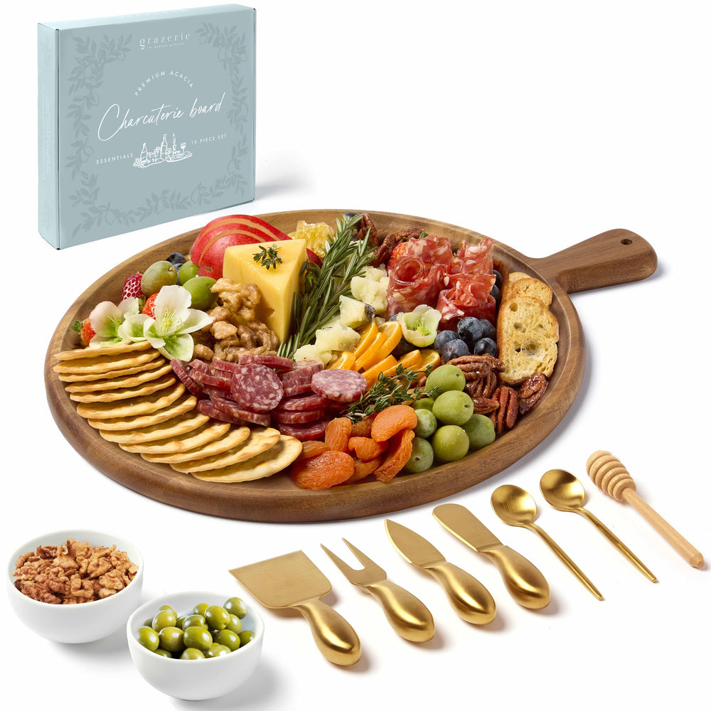 Grazerie Round Charcuterie Board Set - From Where Finds - 