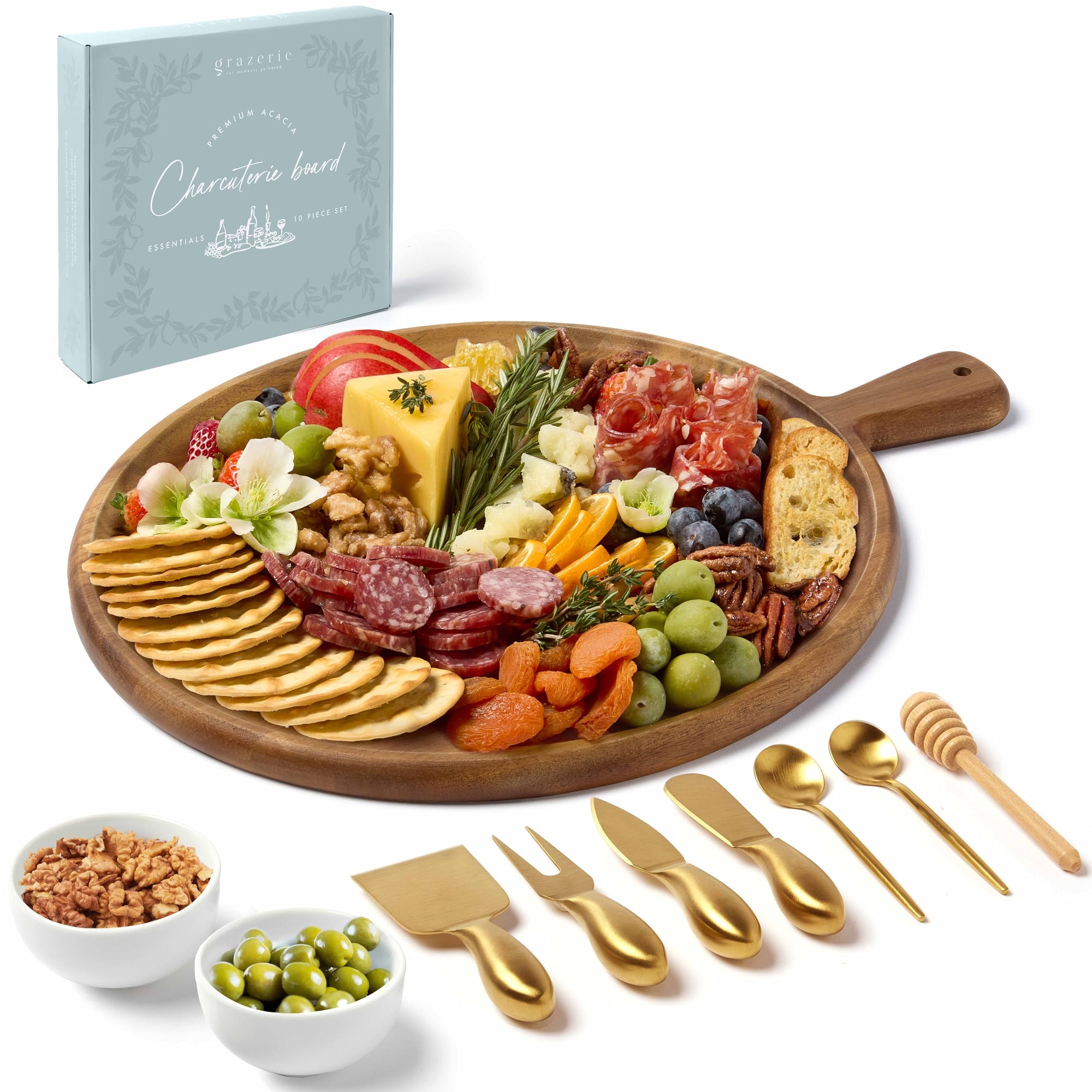 Grazerie Round Charcuterie Board Set - From Where Finds - 