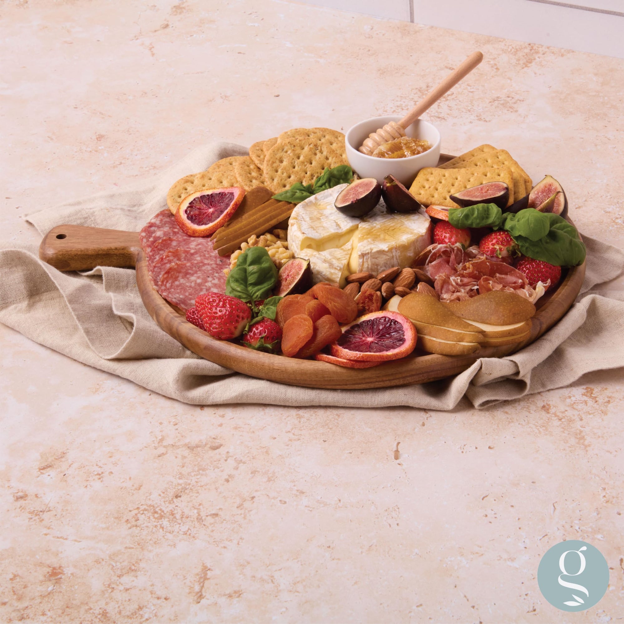 Grazerie Round Charcuterie Board Set - From Where Finds - 