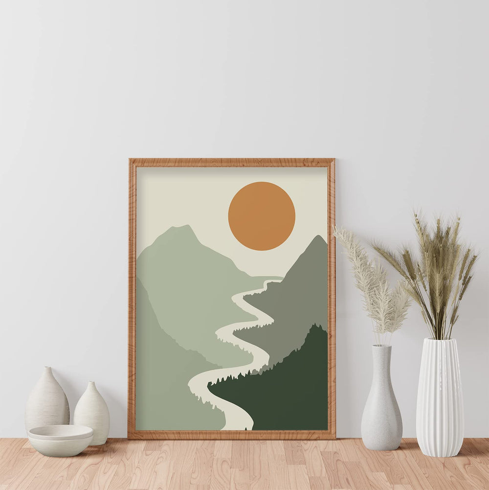 Green Boho Wall Art Prints - From Where - 