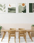 Green Boho Wall Art Prints - From Where - 