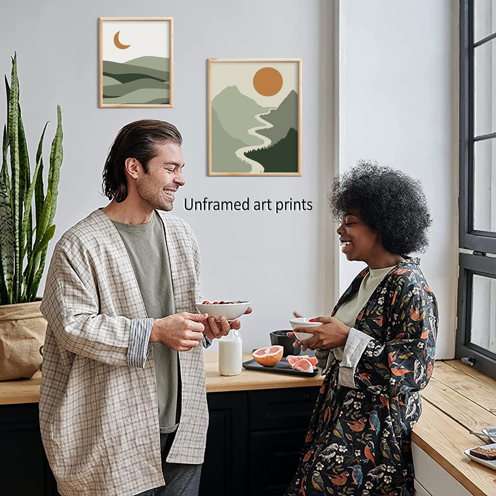 Green Boho Wall Art Prints - From Where - 