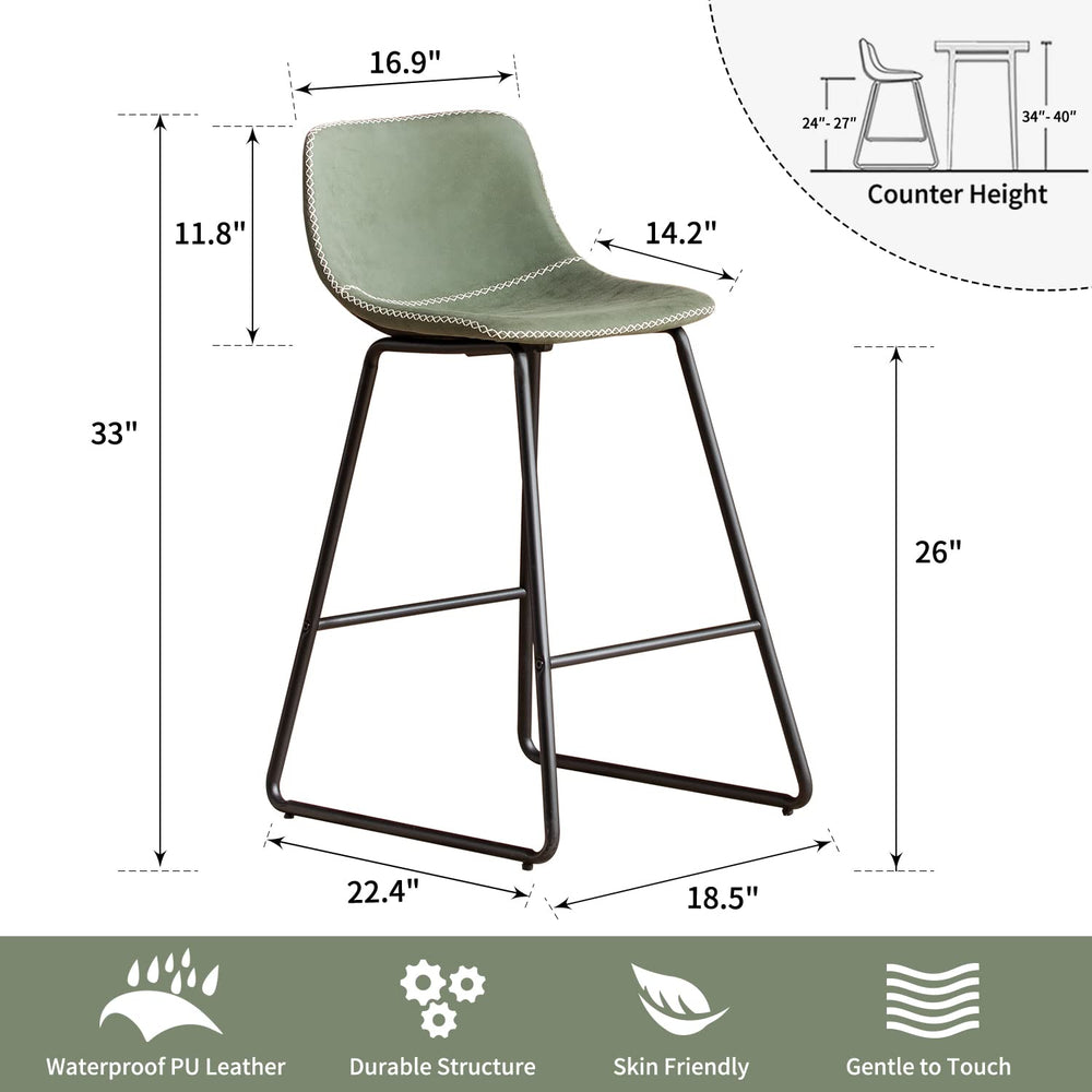 Green Counter Height Bar Stools - From Where - 