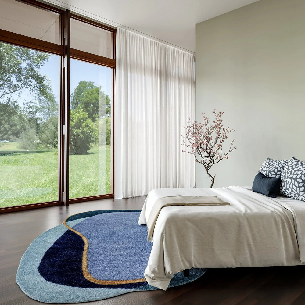 Greenwich Abstract Wool Rug - From Where Finds - 