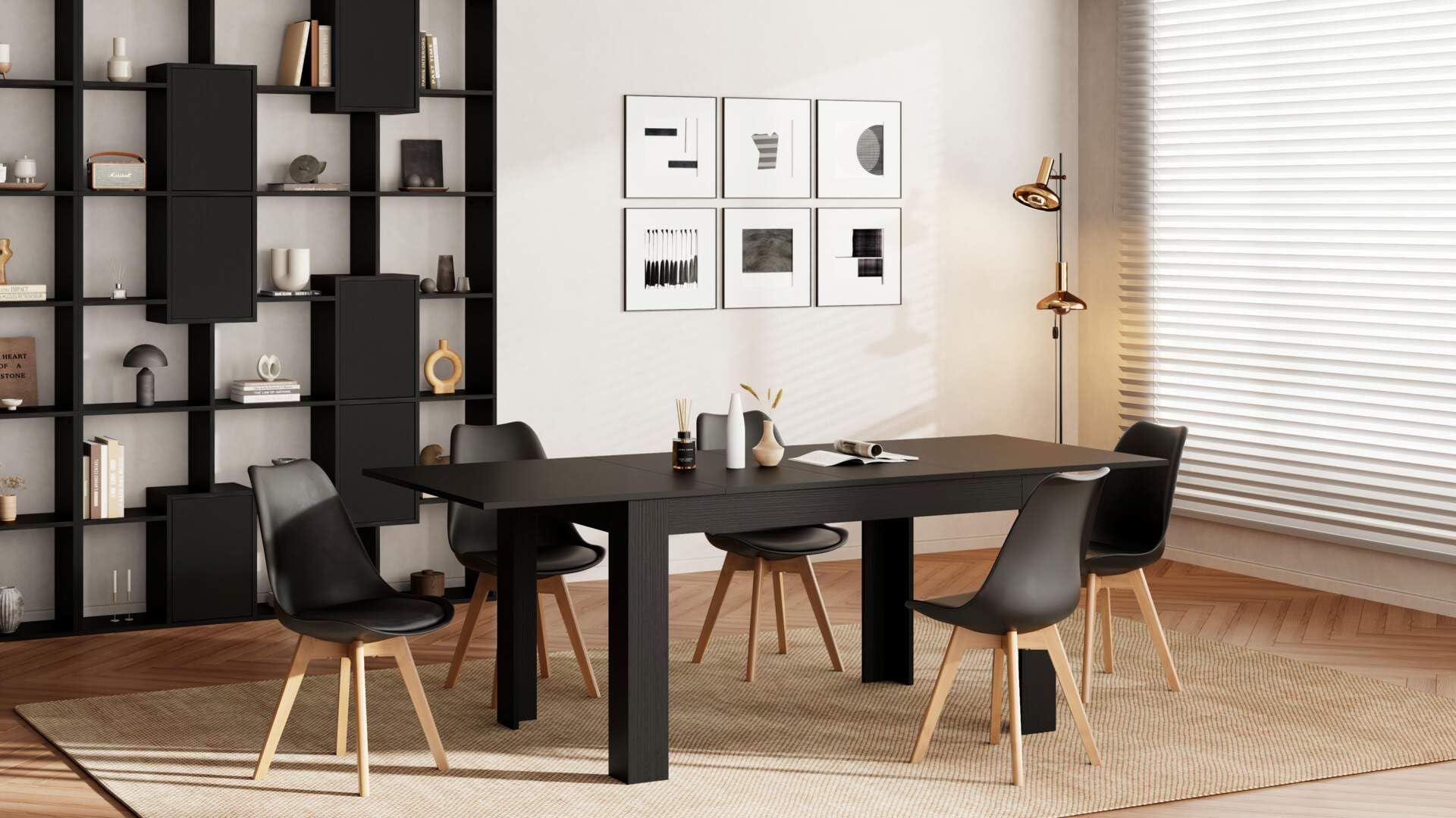 Greta Scandinavian Black Chairs - From Where - 