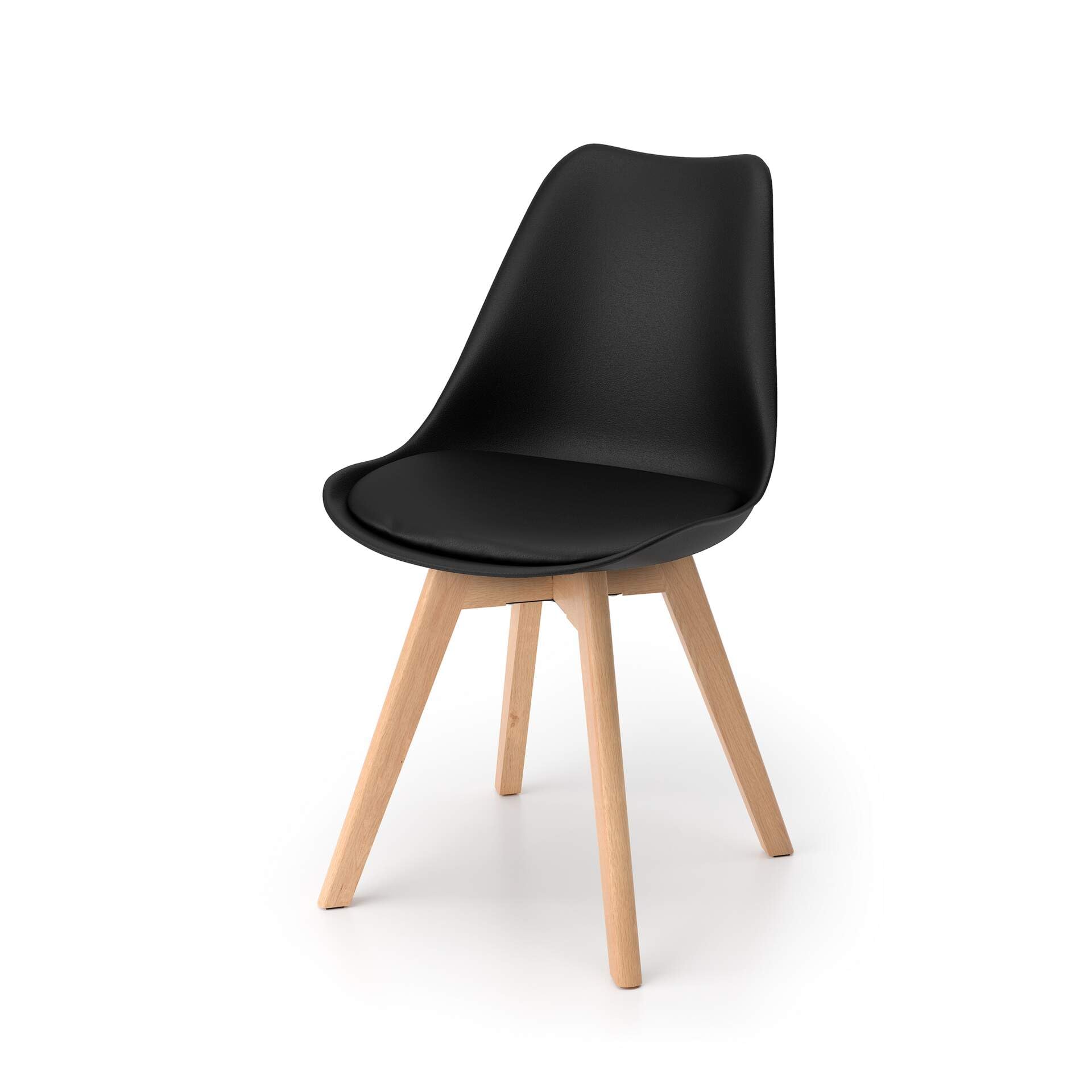 Greta Scandinavian Black Chairs - From Where - 