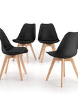 Greta Scandinavian Black Chairs - From Where - 