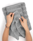 Grey Linen 3 Piece Towel Set - From Where - 