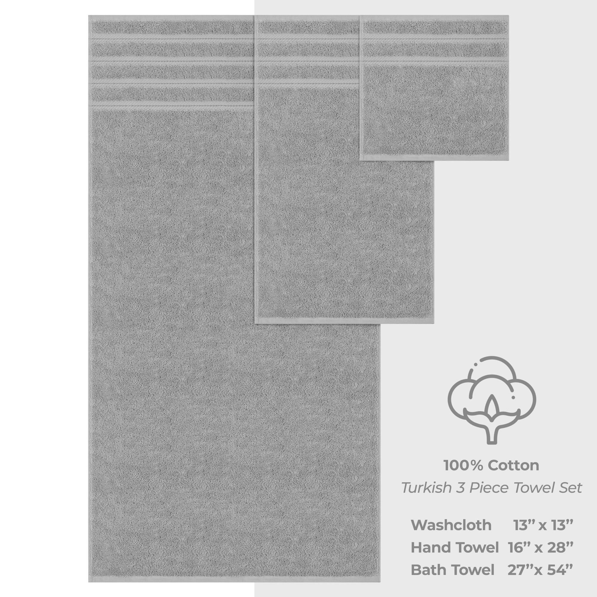 Grey Linen 3 Piece Towel Set - From Where - 