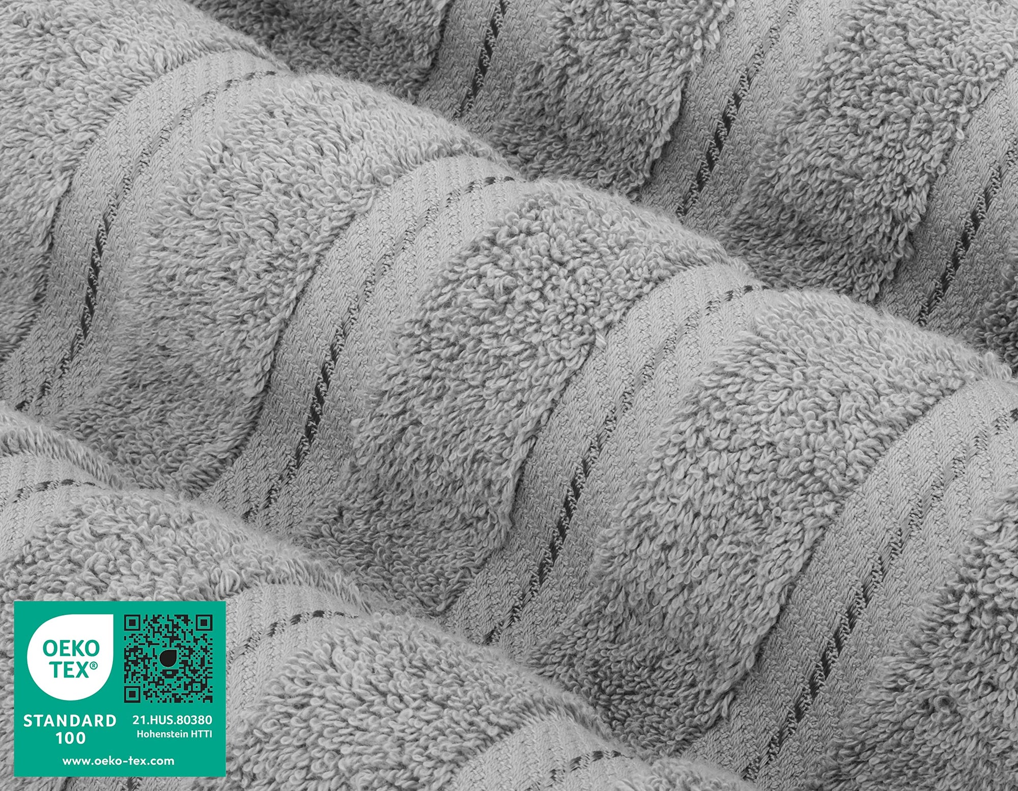Grey Linen 3 Piece Towel Set - From Where - 