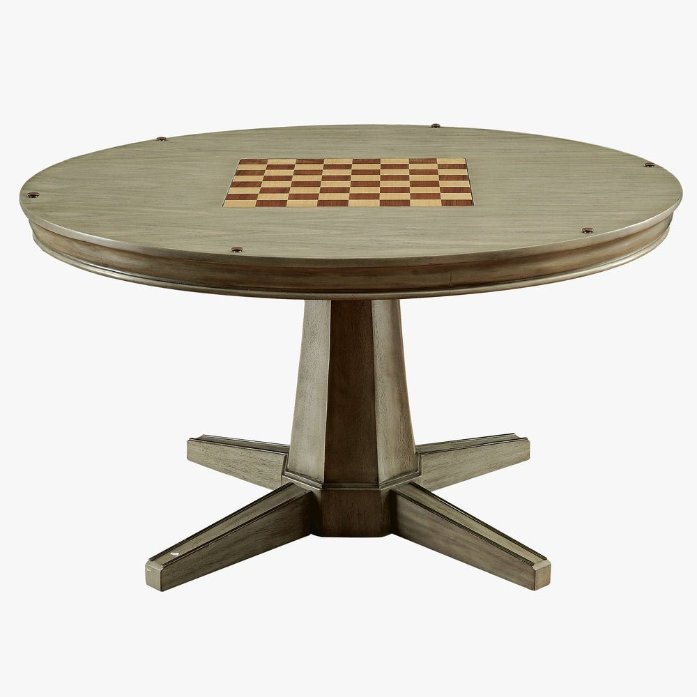 Grey Solid Wood Game Table - From Where - 
