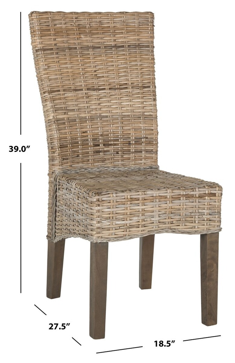 Ozias Wicker Dining Chair (Set of 2)