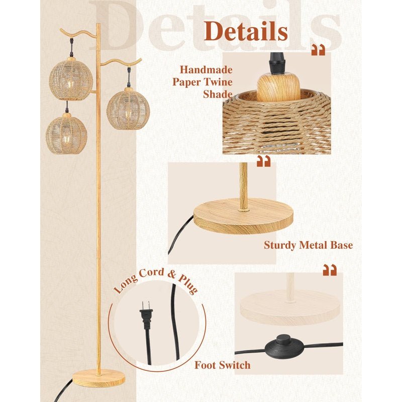 Gryselda 64.7'' Tree Floor Lamp - From Where - 