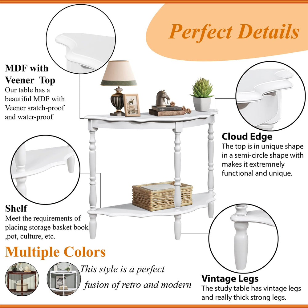 Half Moon Console Table - From Where Finds - 