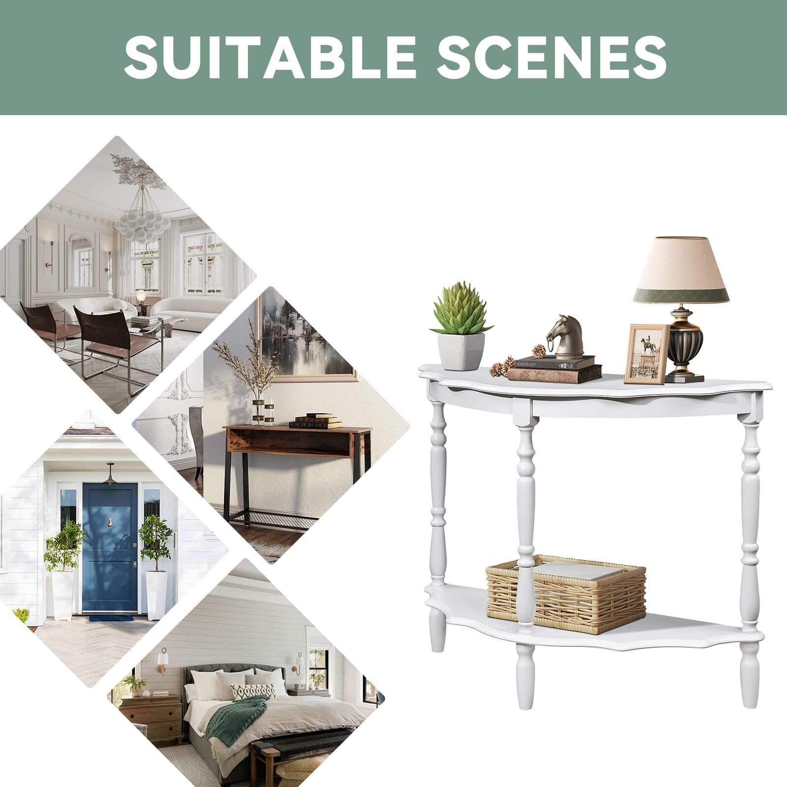 Half Moon Console Table - From Where Finds - 