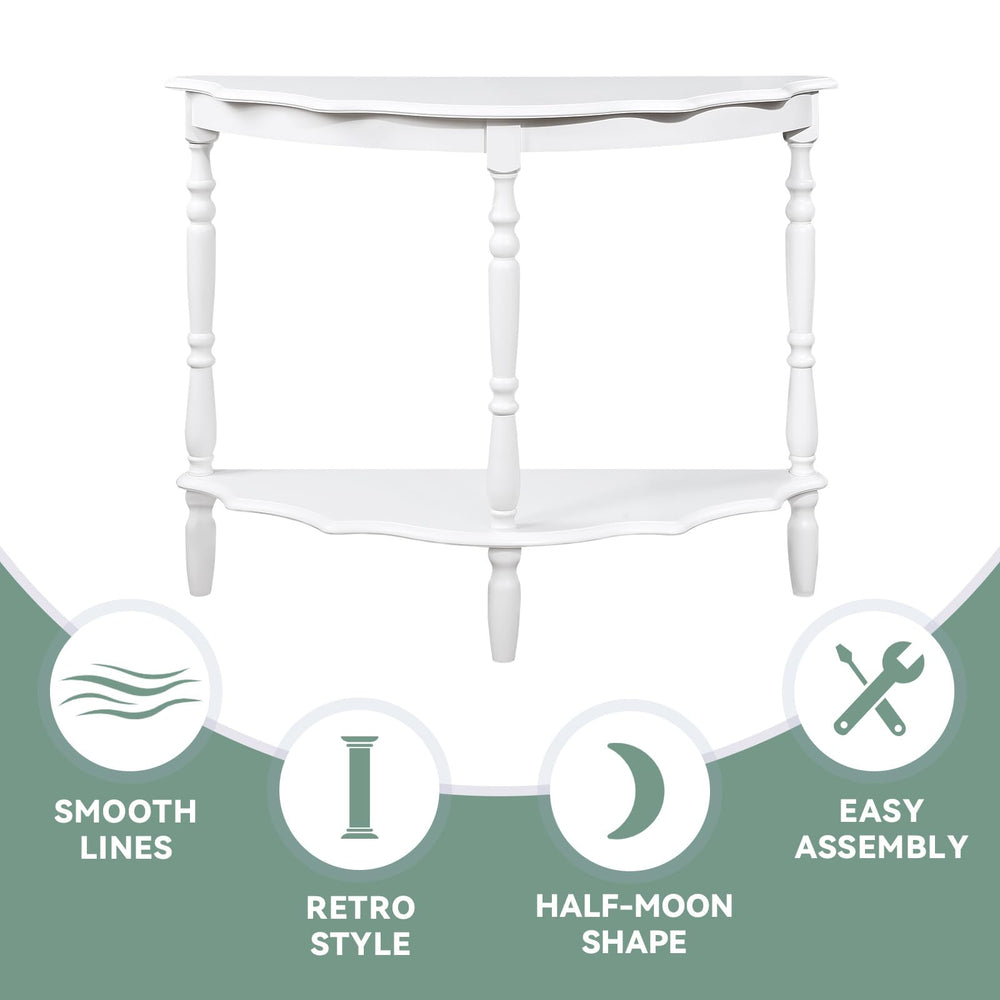 Half Moon Console Table - From Where Finds - 