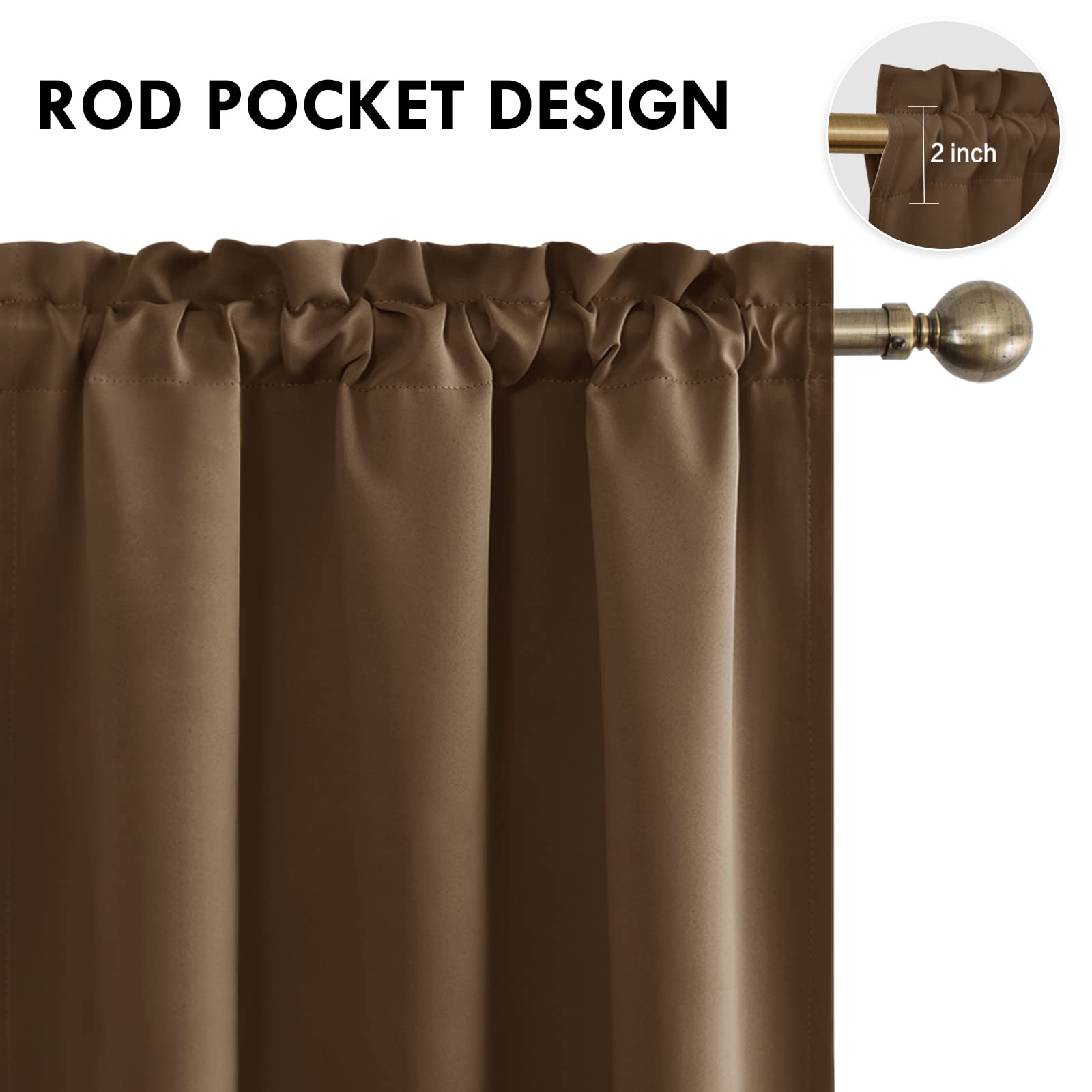 Half Window Blackout Curtains - From Where - 