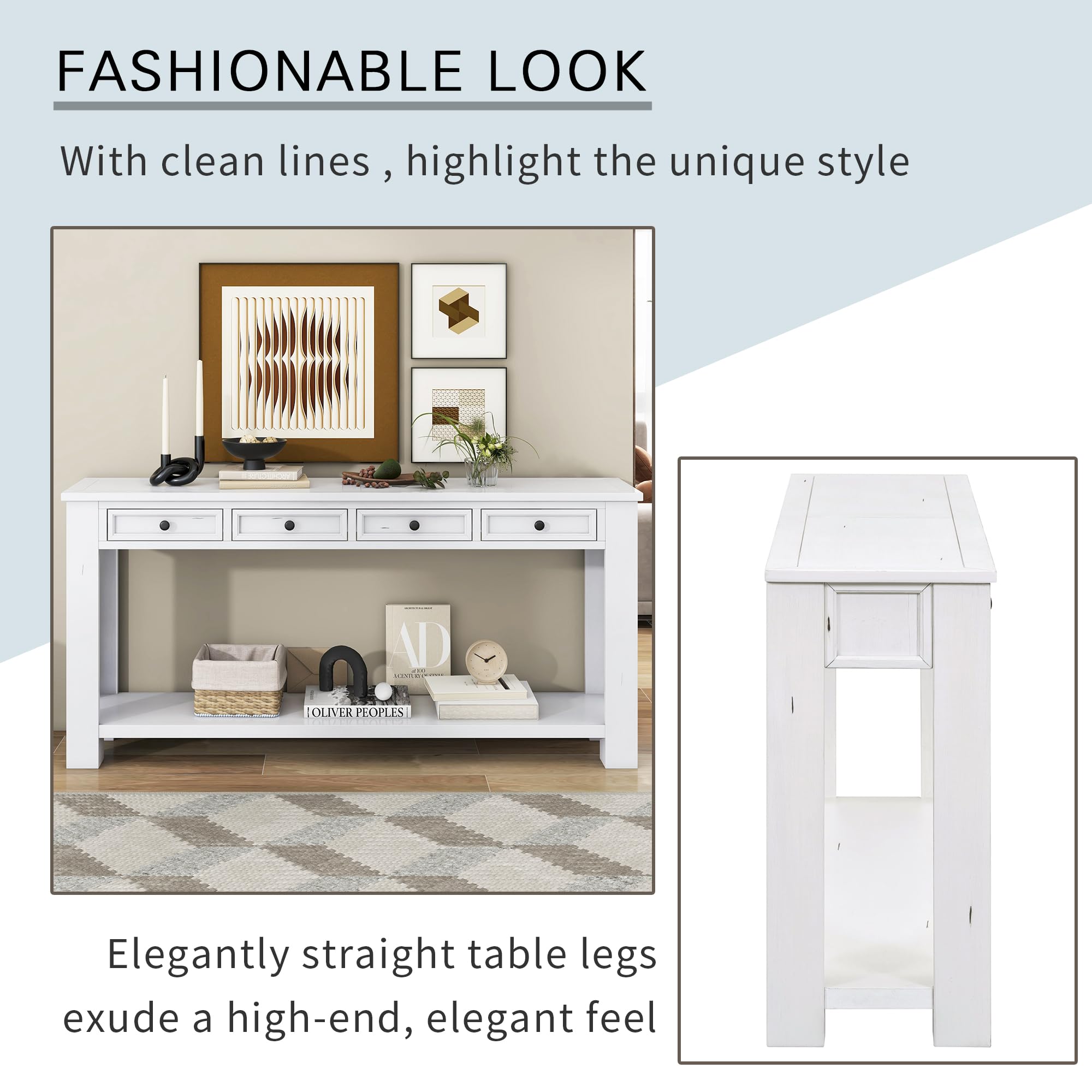 Hallway Sofa Table with Storage - From Where - 