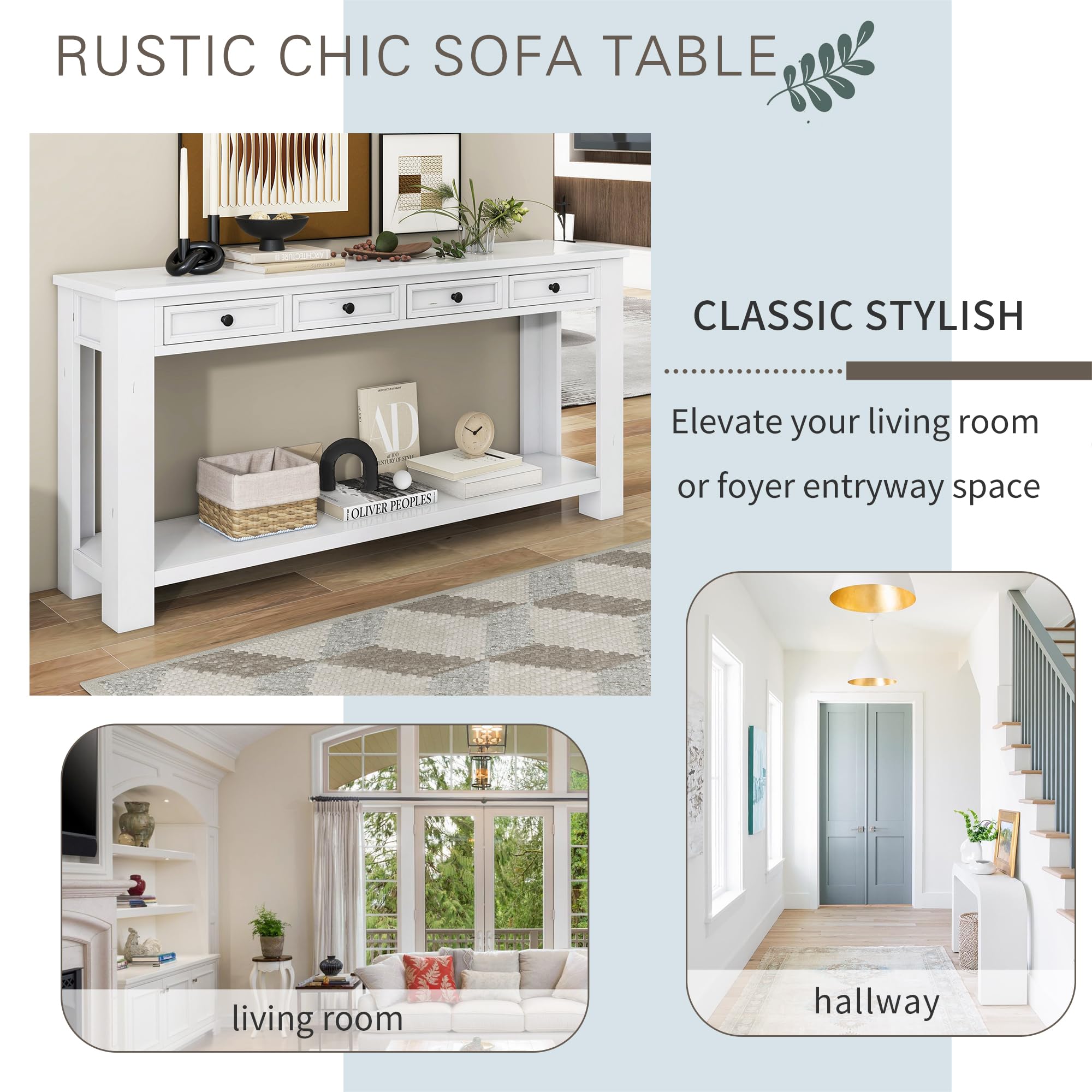 Hallway Sofa Table with Storage - From Where - 