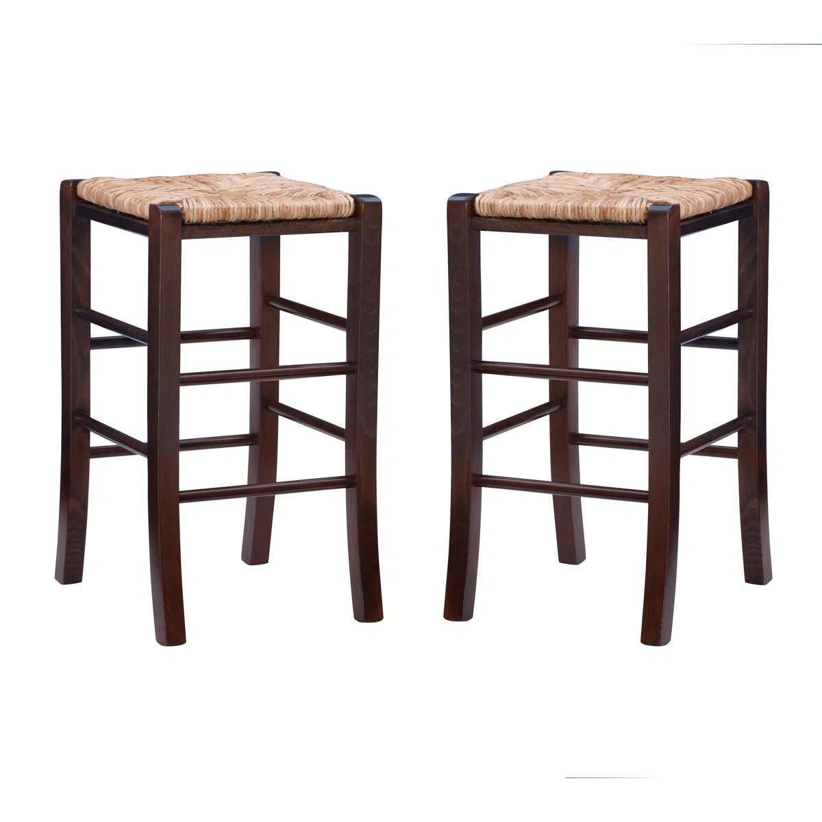 Halvorson Counter Rattan Stool (Set of 2) - From Where - 