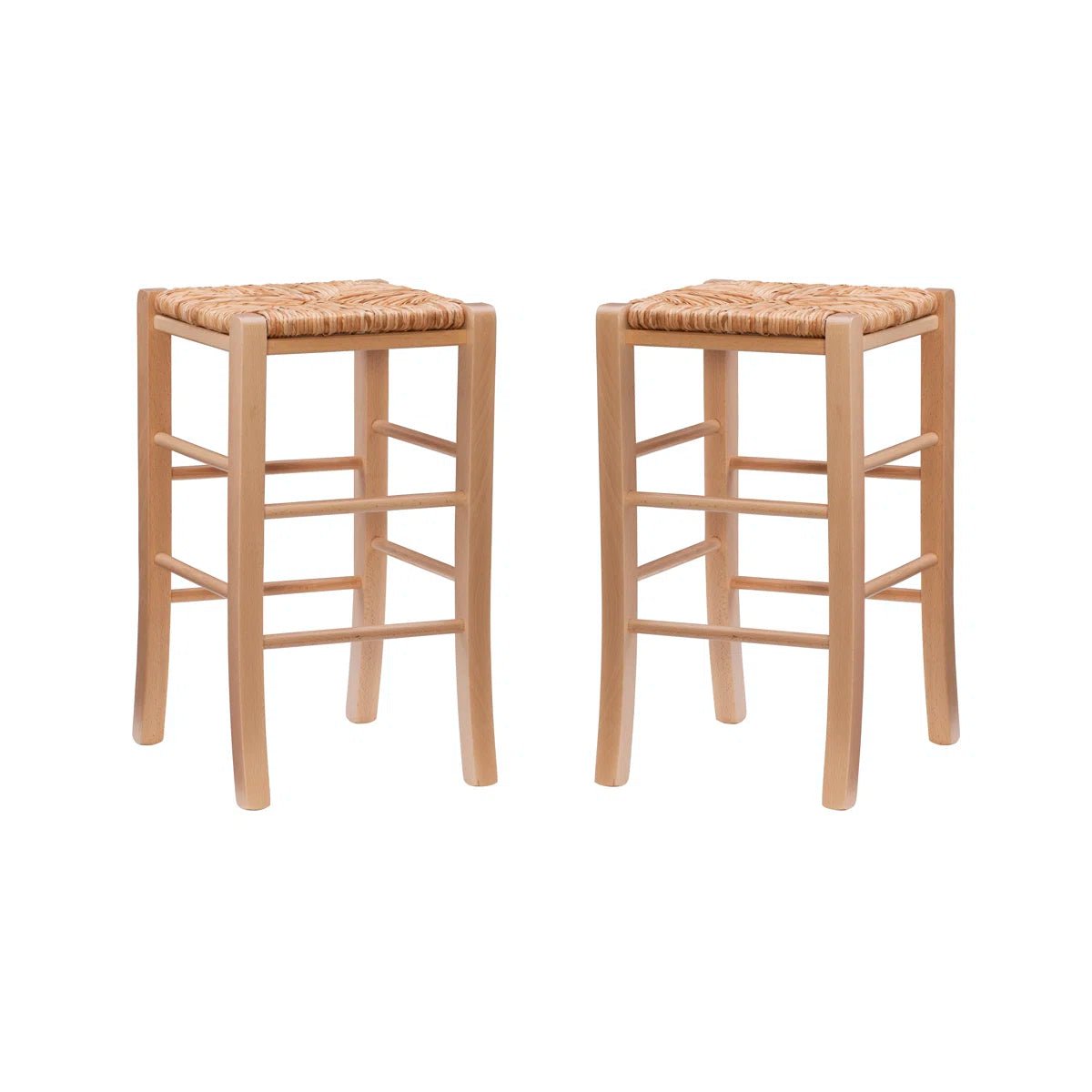 Halvorson Counter Rattan Stool (Set of 2) - From Where - 