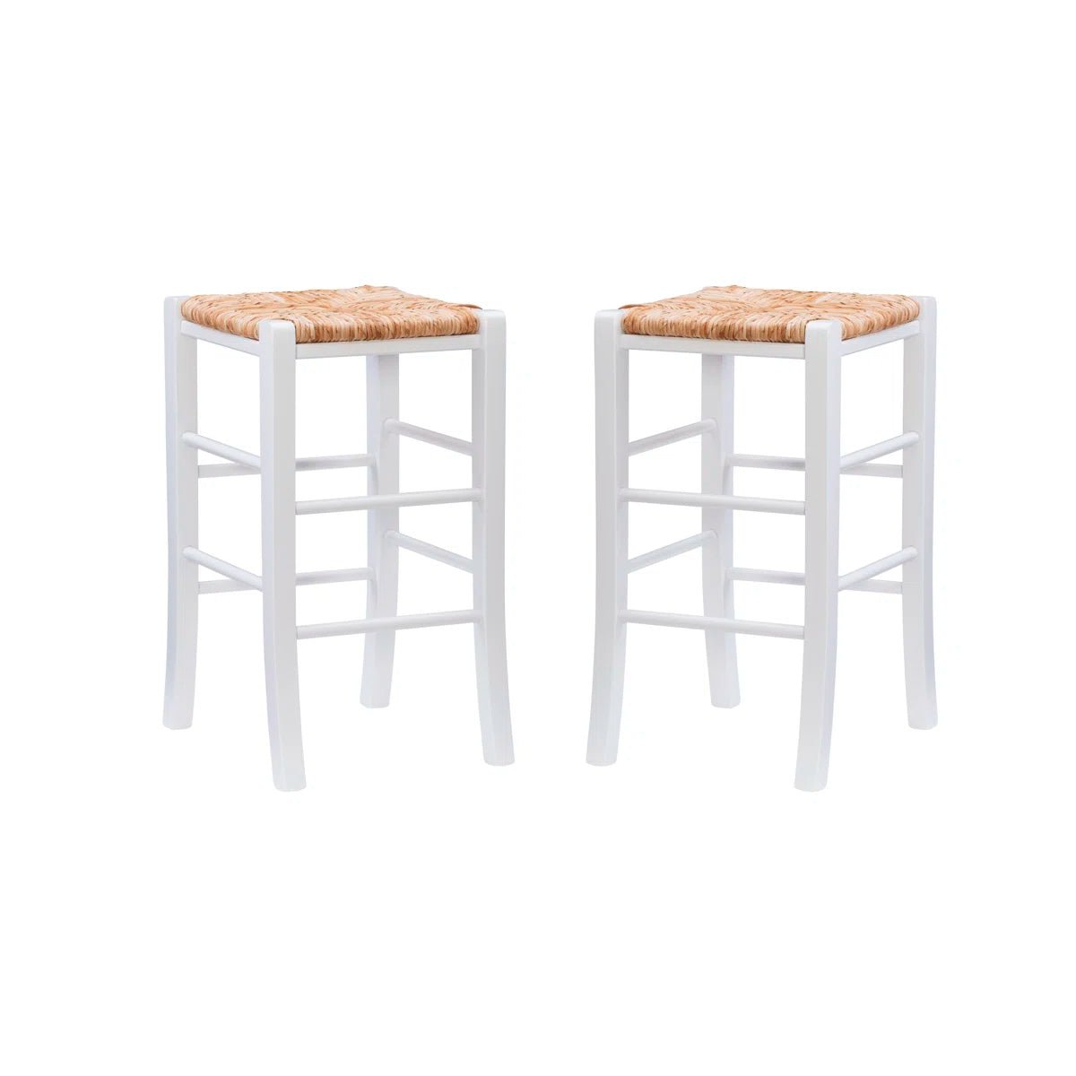 Halvorson Counter Rattan Stool (Set of 2) - From Where - 