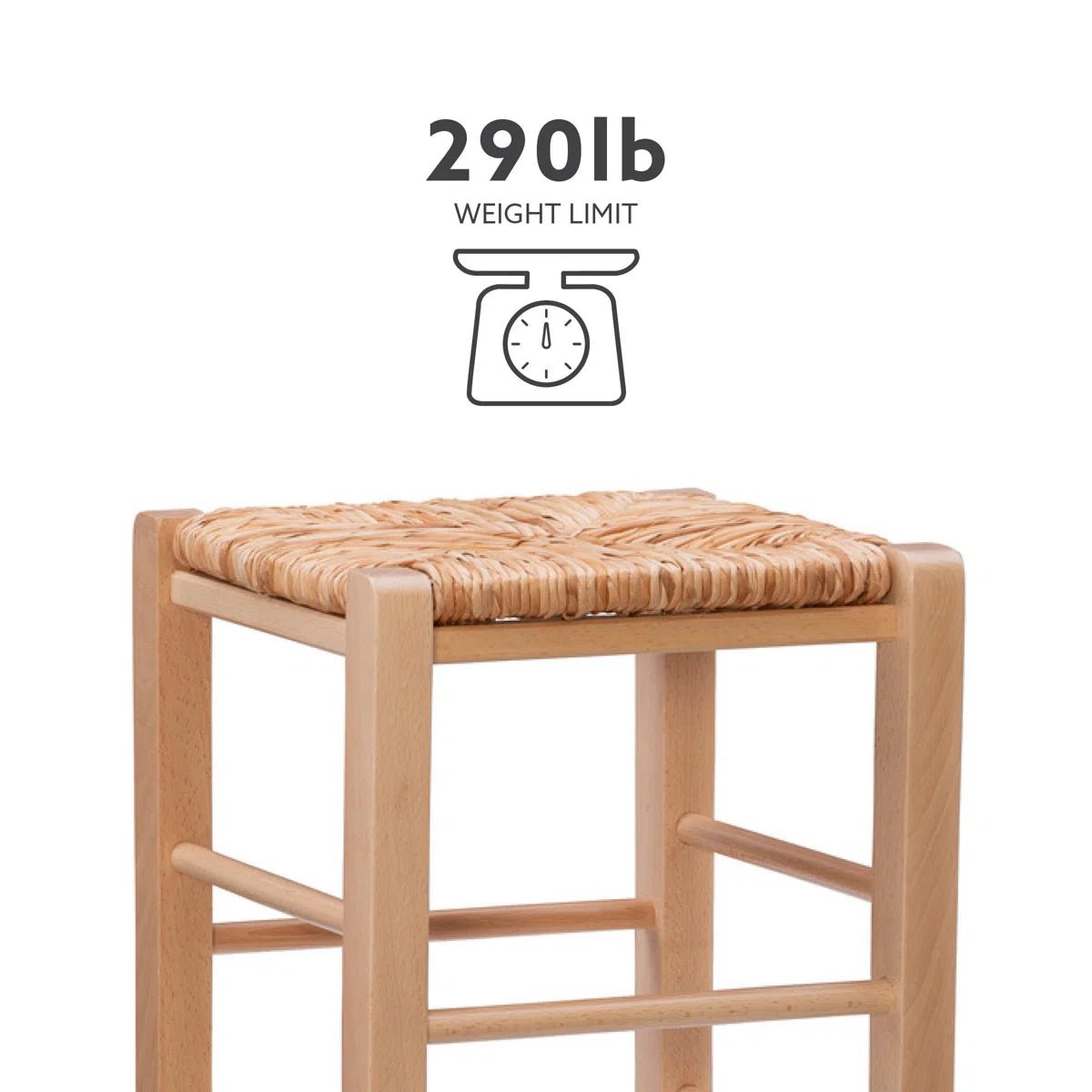 Halvorson Counter Rattan Stool (Set of 2) - From Where - 