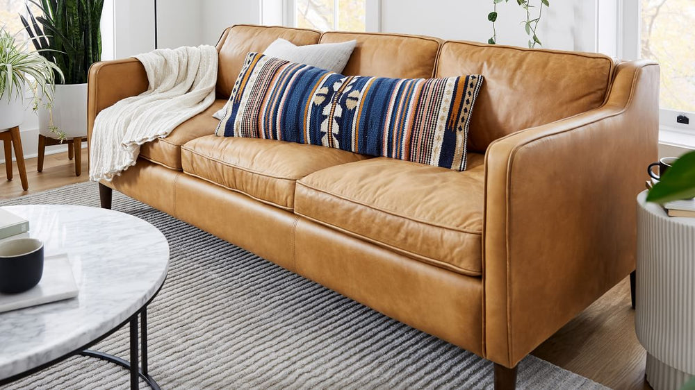 Hamilton Leather Sofa 81&quot; - From Where - 
