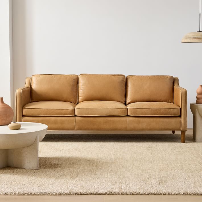 Hamilton Leather Sofa 81" - From Where - 