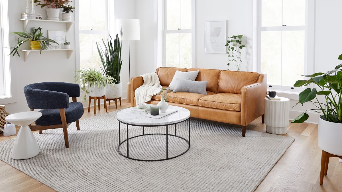 Hamilton Leather Sofa 81" - From Where - 