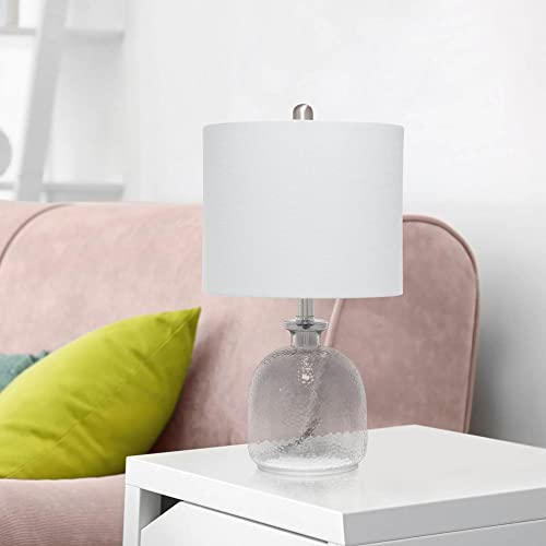Hammered Glass Jar Table Lamp - From Where - 