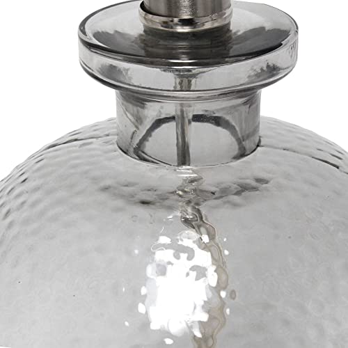 Hammered Glass Jar Table Lamp - From Where - 