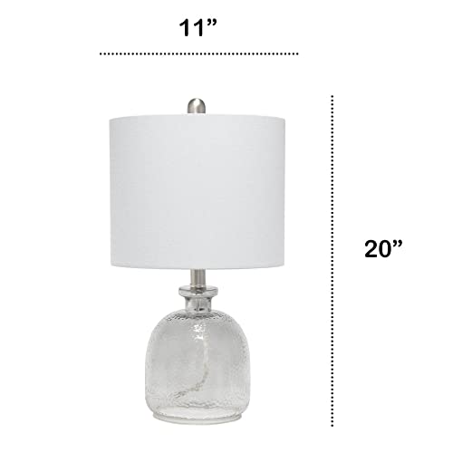 Hammered Glass Jar Table Lamp - From Where - 