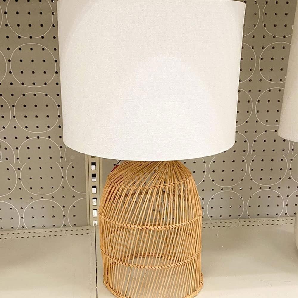 Hand - Braided Rattan Table Lamp - From Where - 