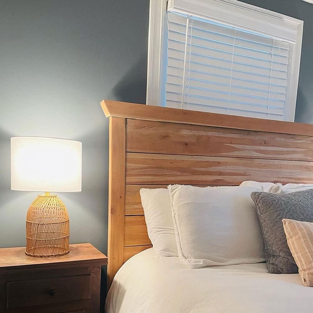 Hand - Braided Rattan Table Lamp - From Where - 