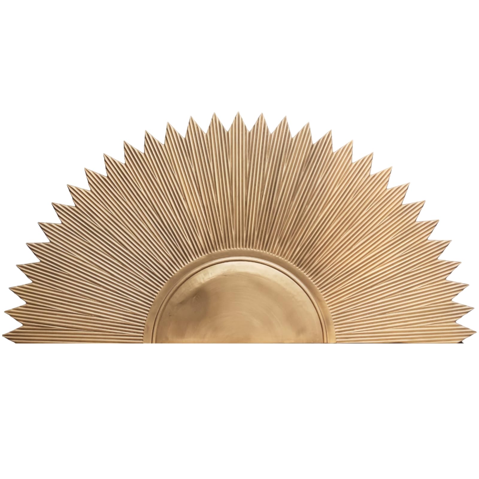 Hand - Carved Gold Sun Headboard King Size - From Where - 