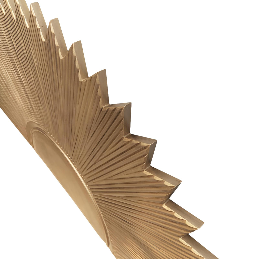 Hand - Carved Gold Sun Headboard King Size - From Where - 